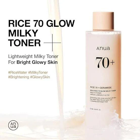 ANUA Rice 70 Glow Milky Toner (250ml) - Image 3