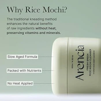 ARENCIA - FRESH GREEN RICE MOCHI CLEANSER 120G - Image 3