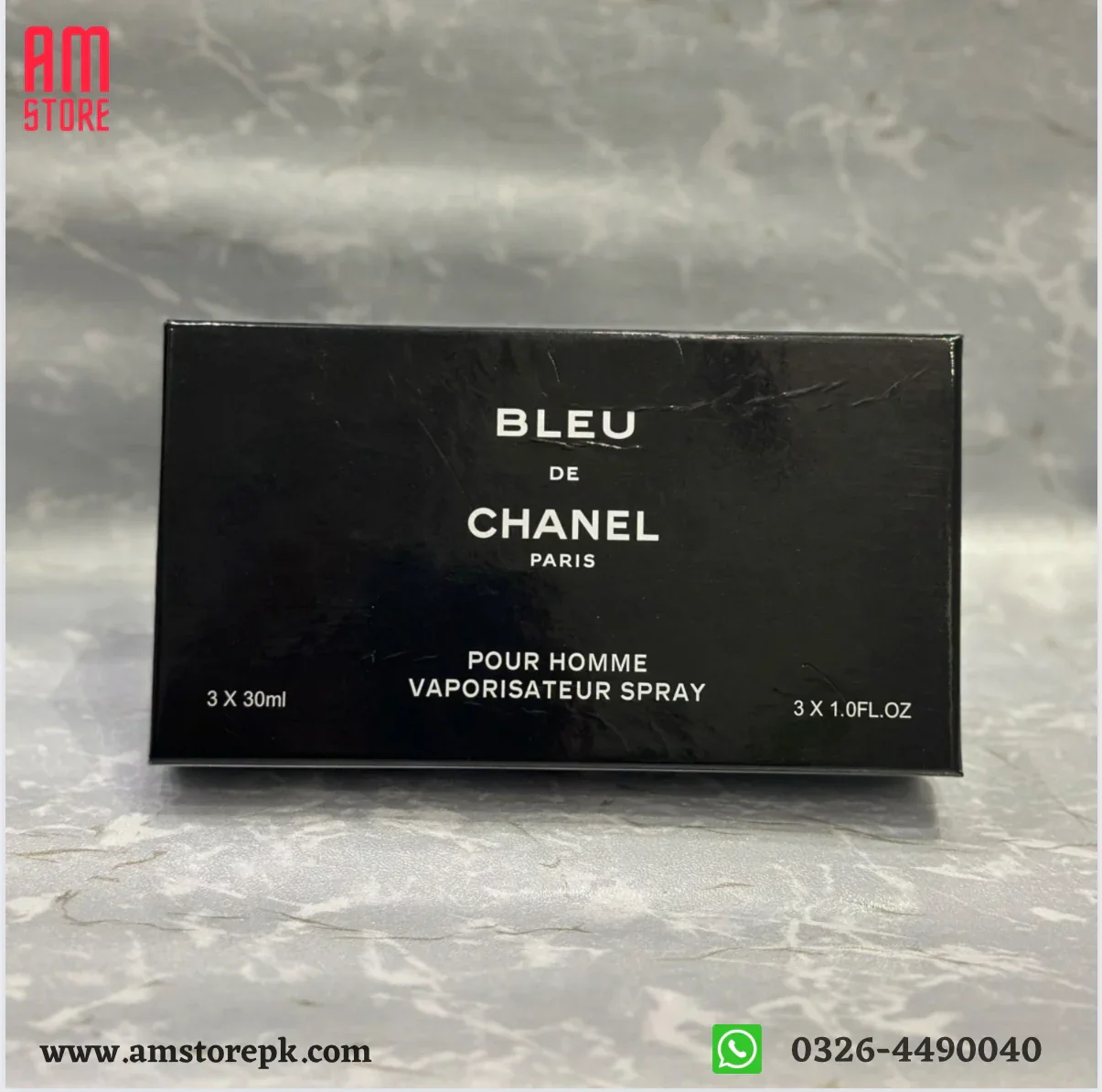 BLEU DE CHANEL PARIS Perfume Set 3 Pcs - Image 4