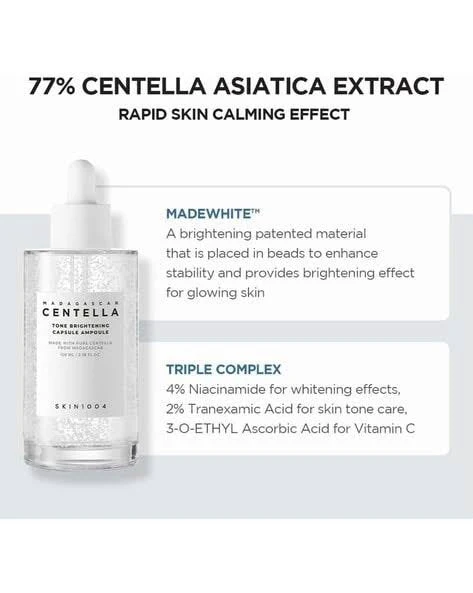 Centella SKIN 1004 Madagascar TONE BRIGHTENING Fresh Ampoule 100ml - Image 5