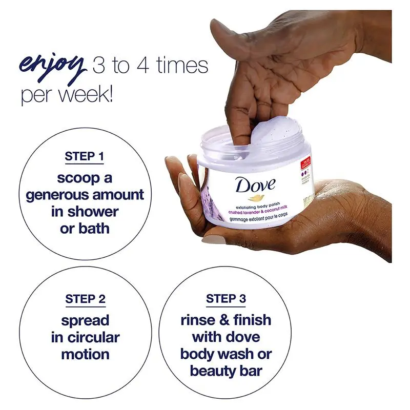 Dove Exfoliating Body Polish Crushed Lavender And Coconut Milk - Image 2